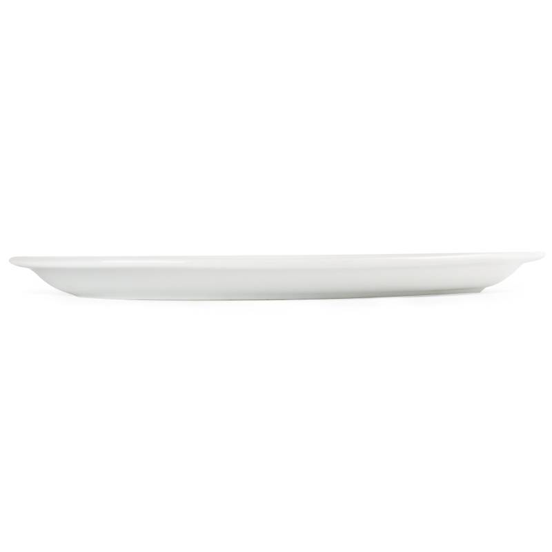 Servierteller Oval | Olympia Porzellan Weiß | 200mm | 6 Stück