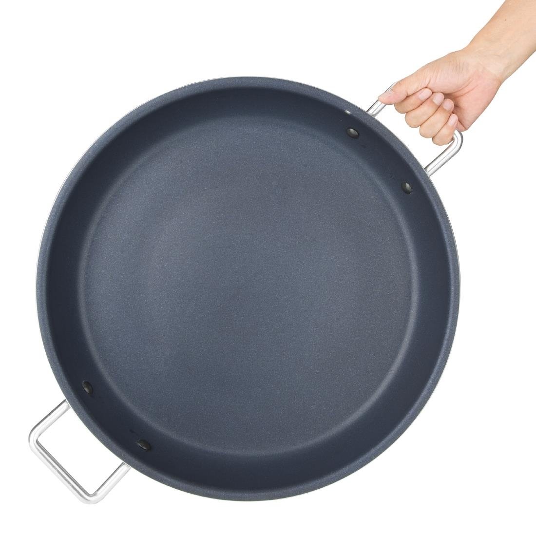 Vogue Aluminium Anti-aanbak Teflon Platinum Plus Paellapan 45cm