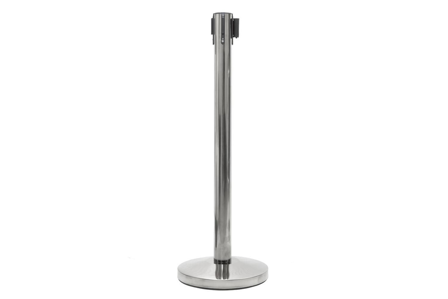 Chrome Afzetpaal met Trekband Groen