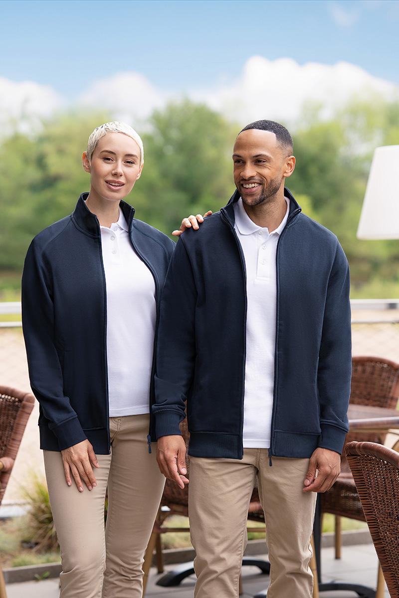 Veste en sweat de travail pour femme Soft-Face, en matière durable - Marine - L