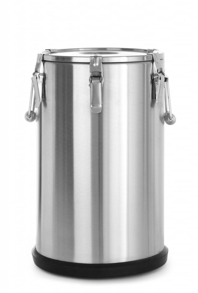 Thermo-Transportbehälter Edelstahl | Luftablassventil | 35 Liter | ø330x(h)570mm