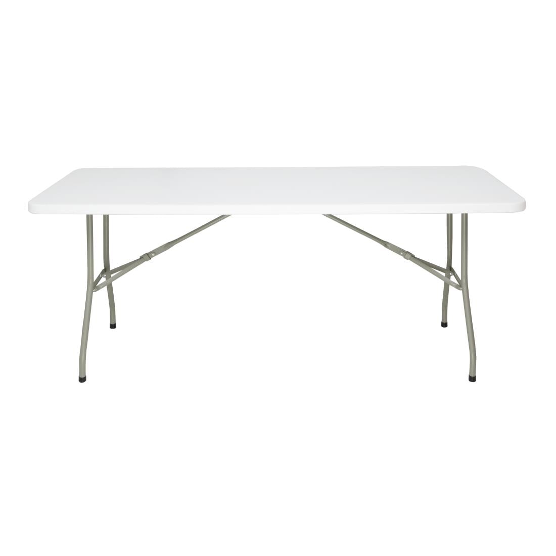 Bolero Rechteckiger Klappbarer Tisch 6ft Weiß