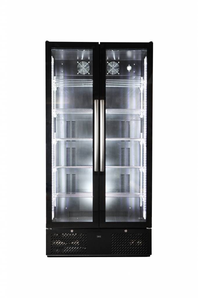 Barkühlschrank | 2 Glastüre | 458 Liter  900x515x(h)1820mm | LED