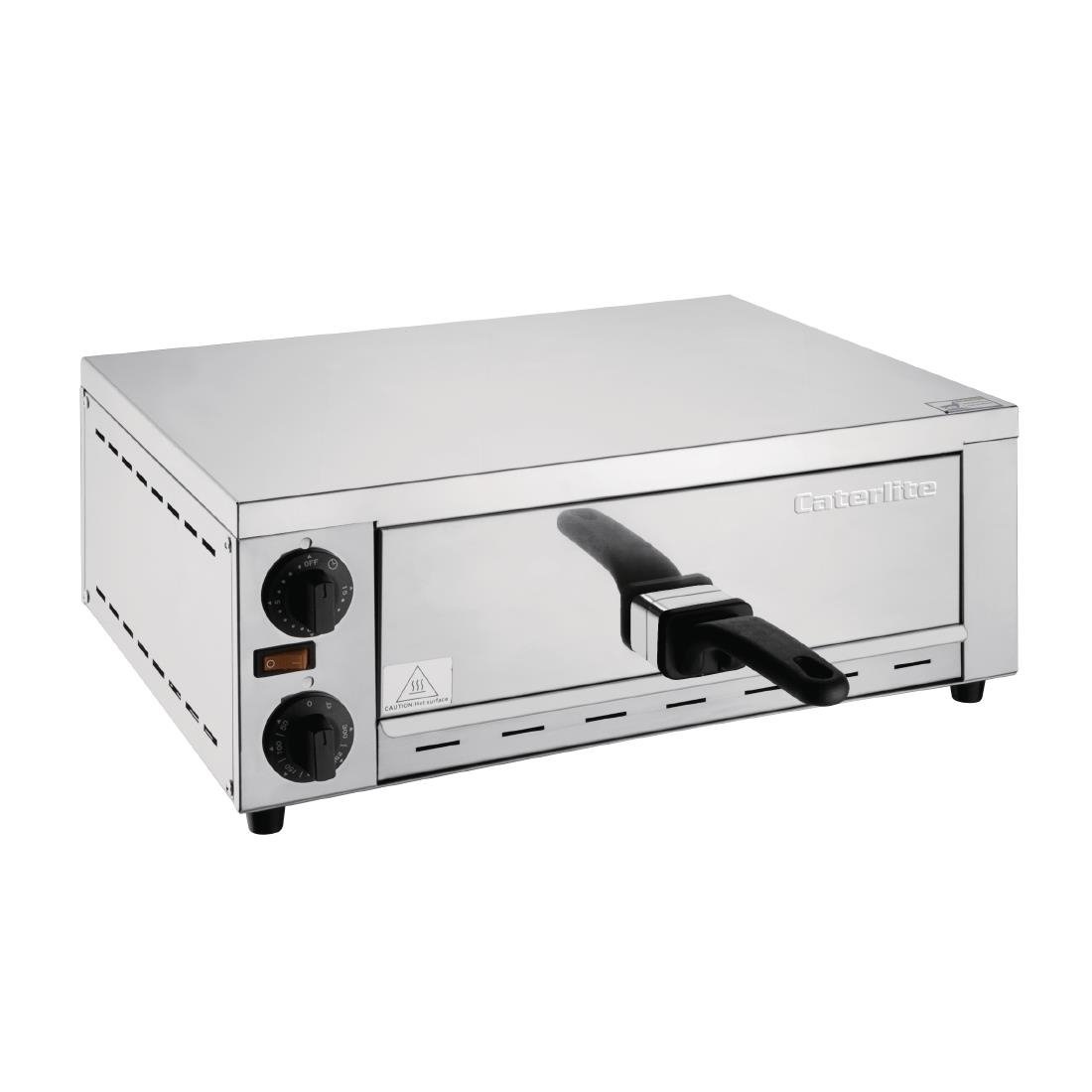OUTLET Pizza Oven RVS | Geschikt voor max 305mm Pizza | 1,13kW | 380x4860x188mm