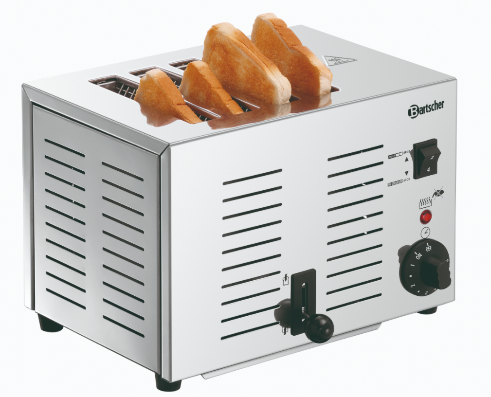 Toaster TS40 | 4 Gleuven | 1,8 kW | 300x212x(H)220mm