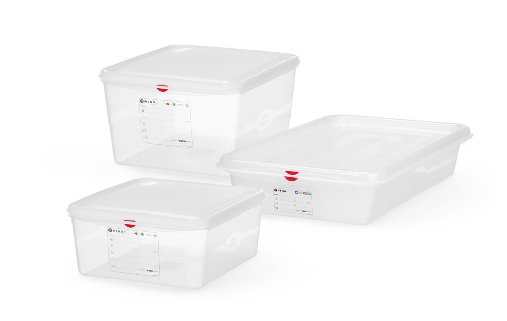 GN 2/3 Behälter - Polypropylen - GN 2/3 - 9L - Transparent - 354x325x(H)100mm