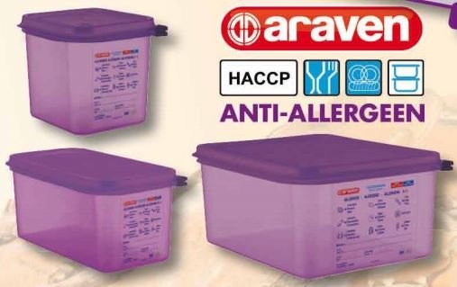 Boîte alimentaire Violet 1/2 GN | Anti allergène | Passe au lave-vaisselle | 10 Litres