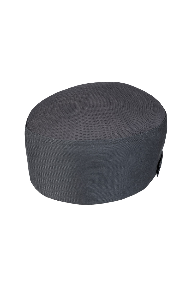 Kochmütze Beanie mit atmungsaktivem Netzeinsatz - Anthrazit