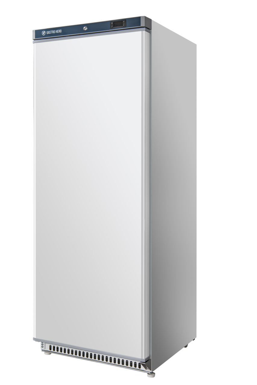 Armoire réfrigérée ECO 600, intérieur en plastique, blanc