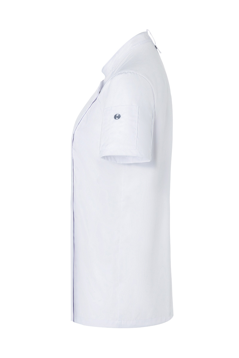 Koksbuis Met Korte Mouwen Voor Dames, Moderne Look - Wit - 48