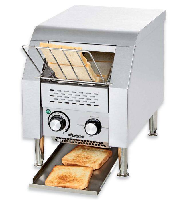 Durchlauftoaster | 75 Toastscheiben pro Stunde | 290x440x(h)385mm