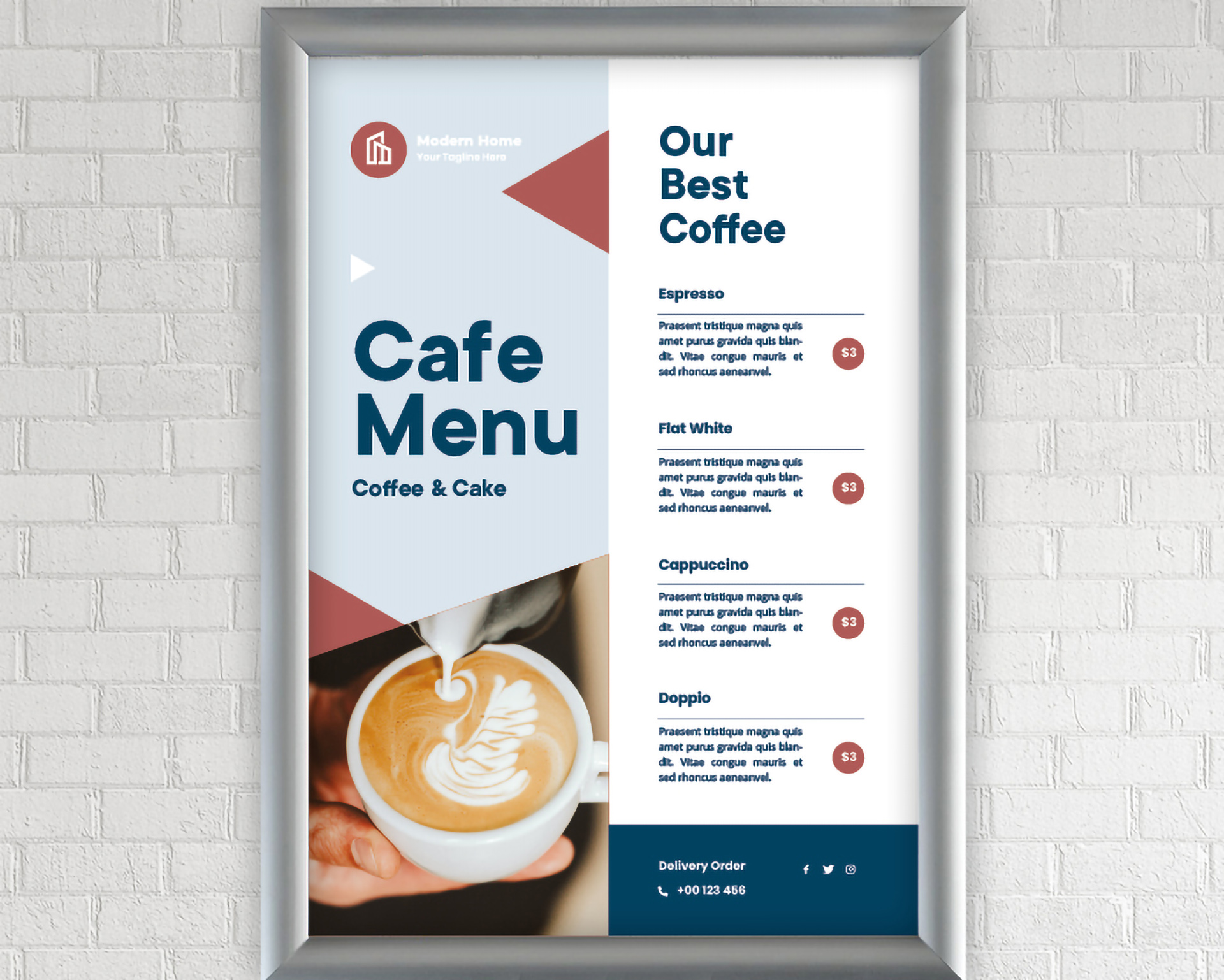 Cadre à pression A1 - argent