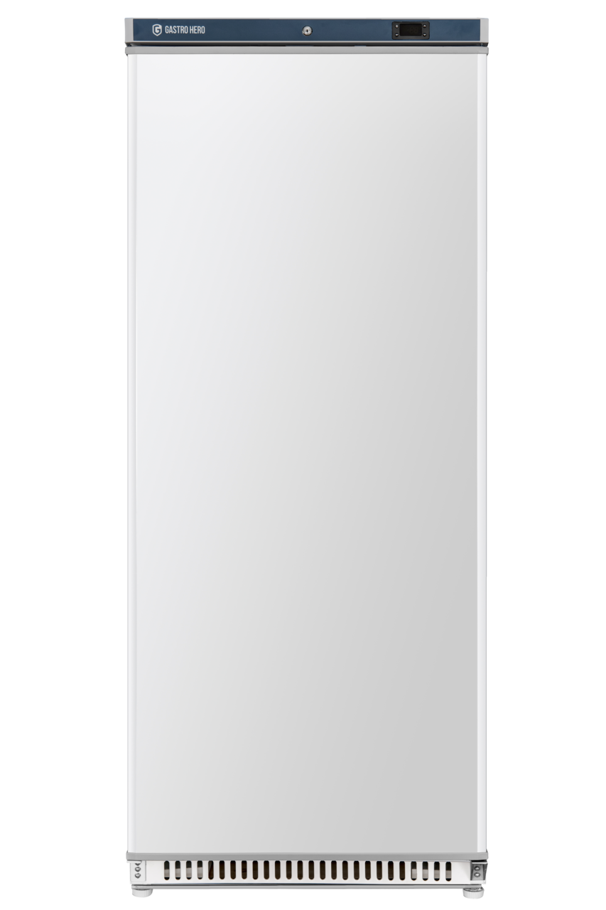 Opslagvrieskast ECO 600, binnenruimte van kunststof, wit