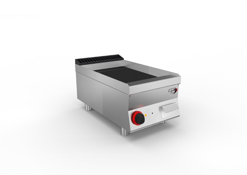 SOFRACHEF - Top plancha électrique -  L 400 mm - Chrome lisse  - 7STP4CLE