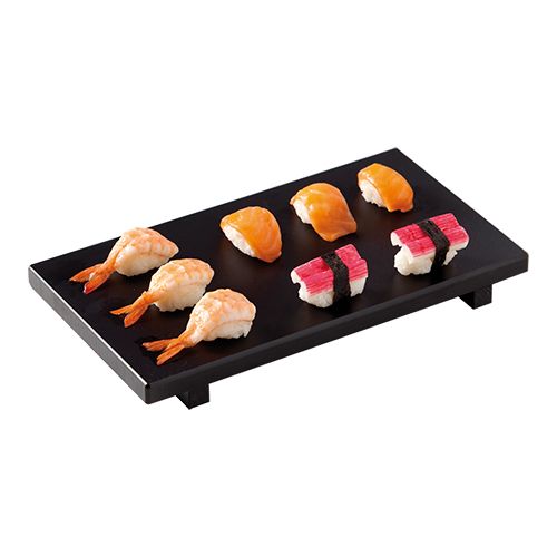 Sushi Serviertablett | Polyäthylen | Schwarz | 30x17cm