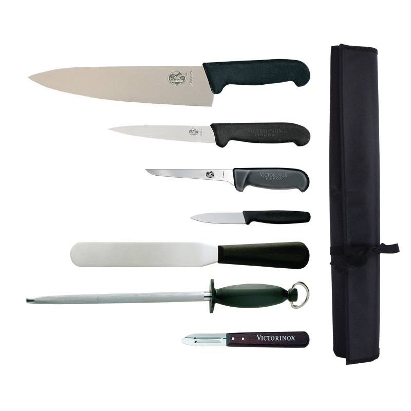 Set De Couteaux Victorinox + Étui + Couteau De Cuisinier 255mm