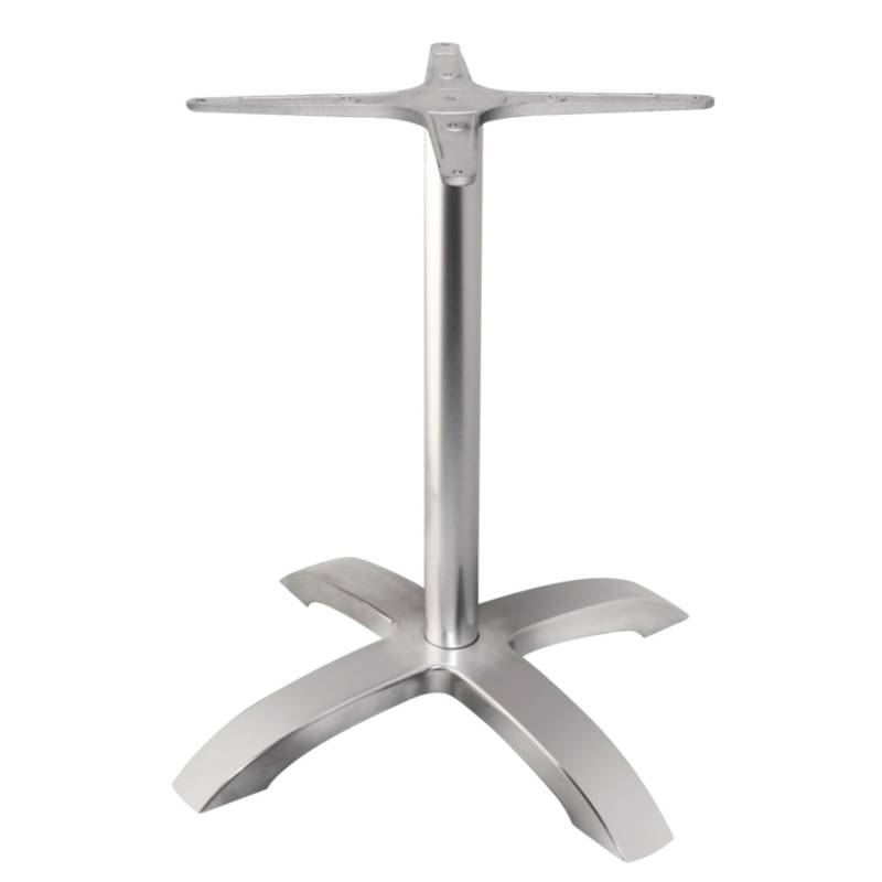 Tischfuß mit Fußkreuz | 68(H)cm | Aluminium
