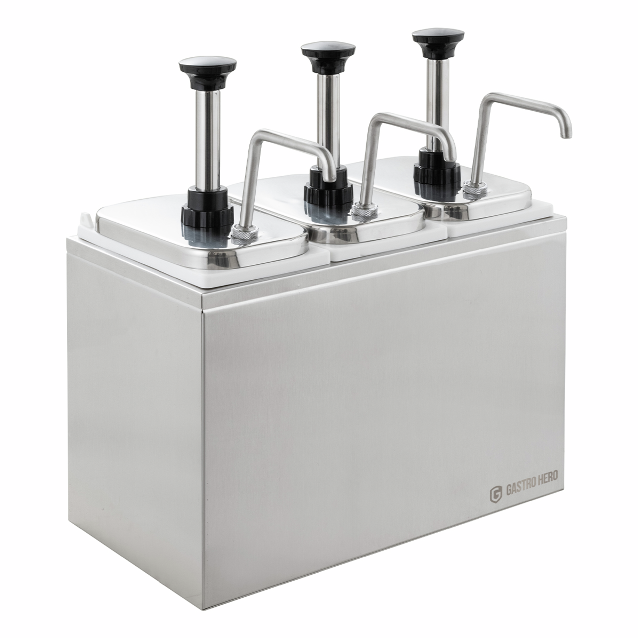 Sausdispenser - 3 x 3 Liter - Doseerpomp RVS