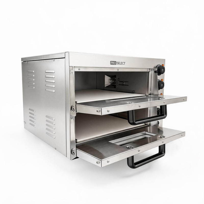 Pizzaoven 3000W 350°C RVS ProSelect