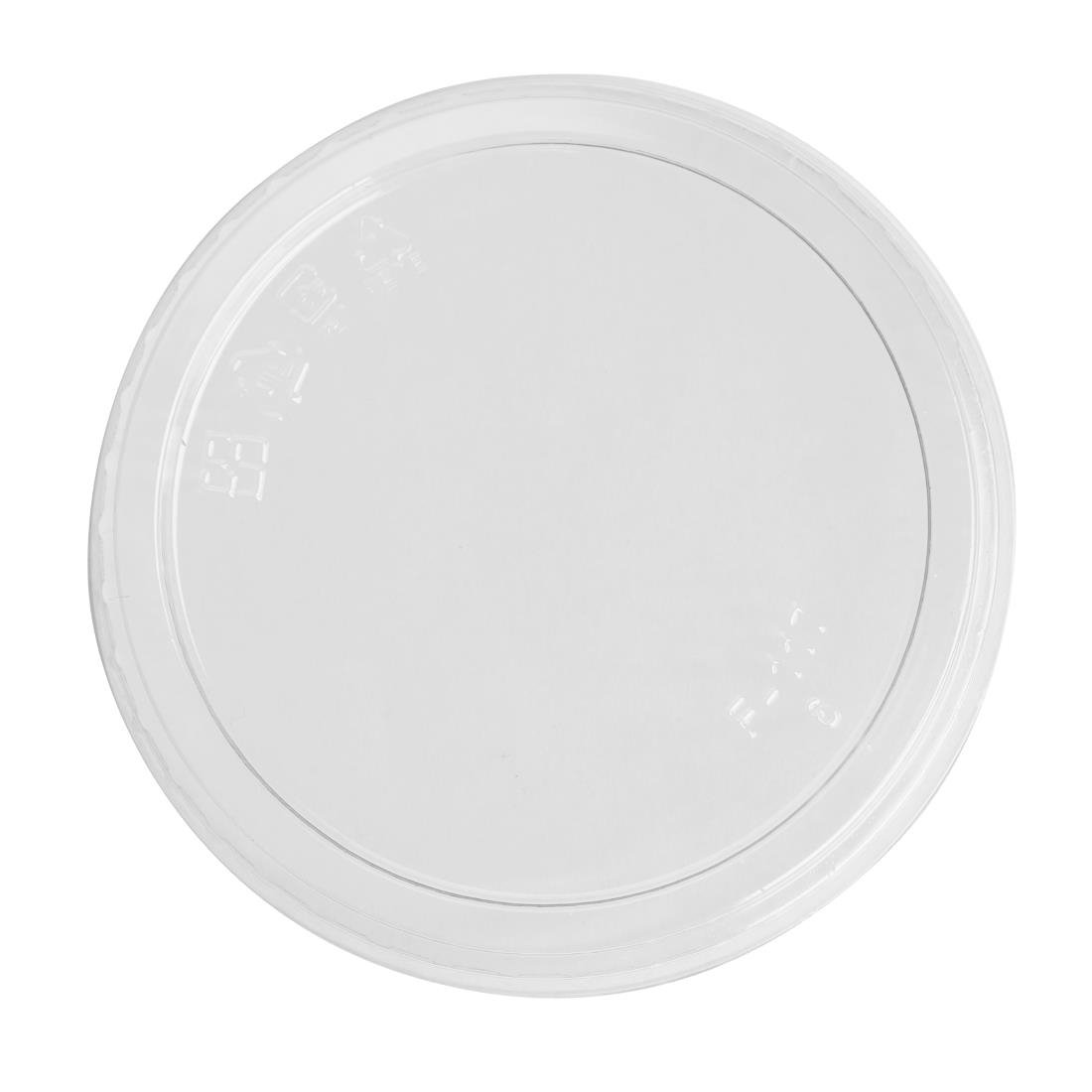 Couvercles plats en rPET Fiesta Recyclable pour pots Deli 225/340/455ml (lot de 300)