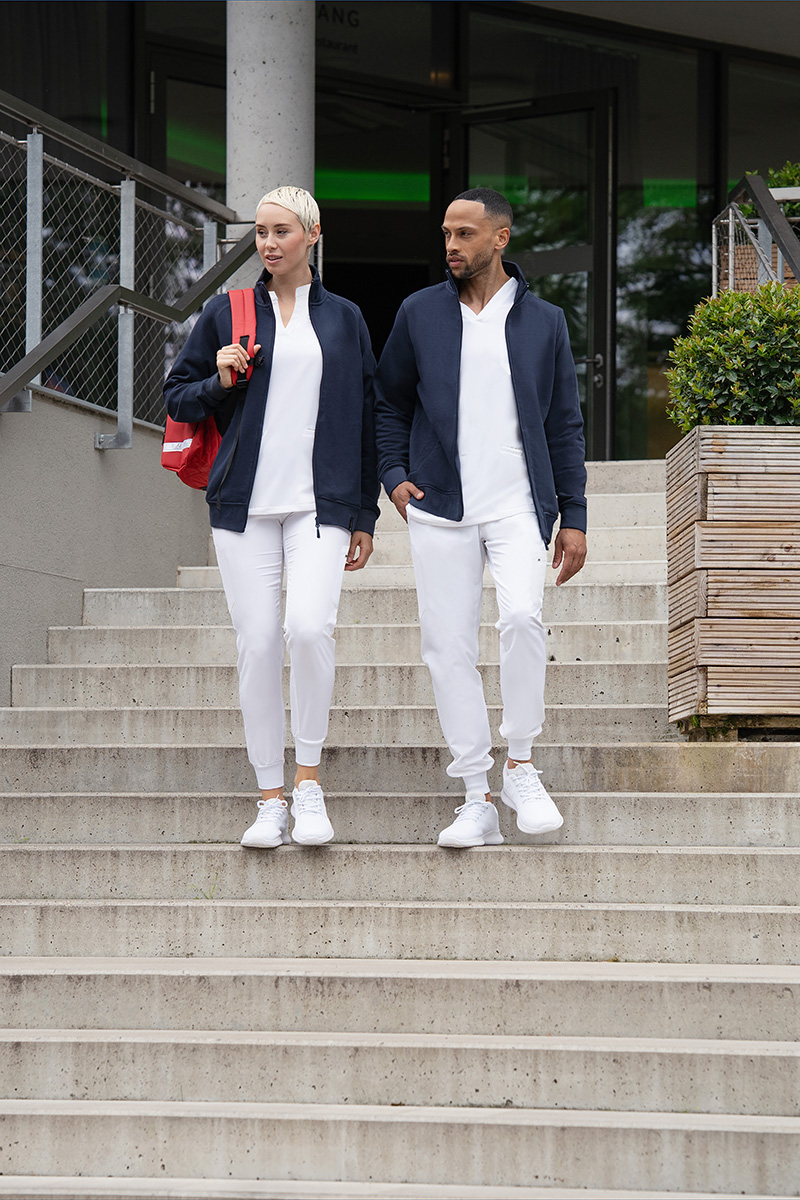 Veste en sweat de travail pour femme Soft-Face, en matière durable - Marine - L