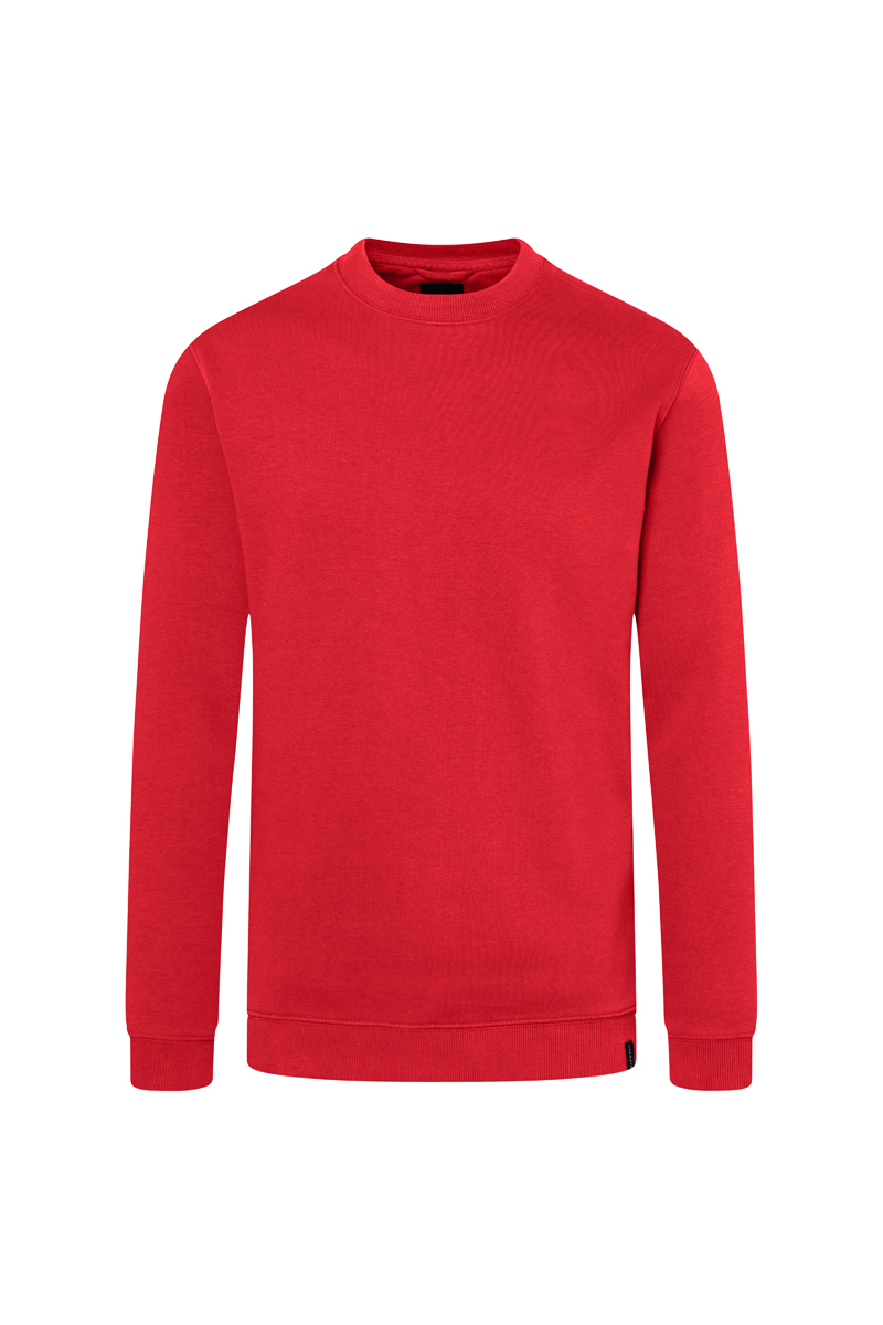 Herren Workwear Sweatshirt Soft-Face, aus nachhaltigem Material - Rot - L
