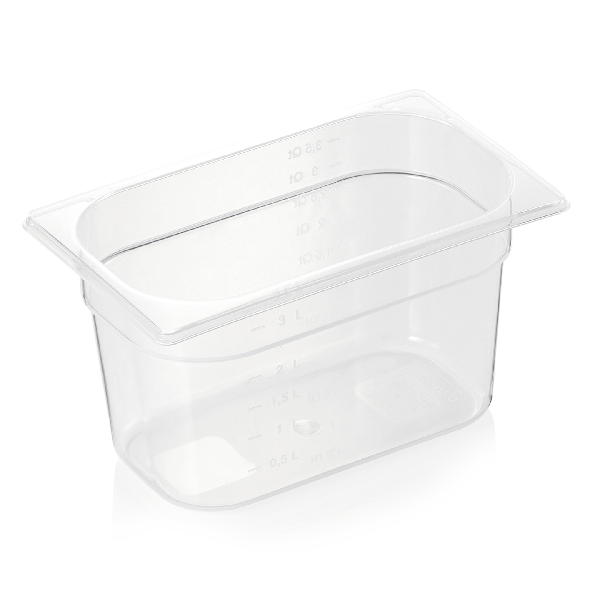 GN-container GN 84 1/4-150 mm, met schaalverdeling, polypropyleen