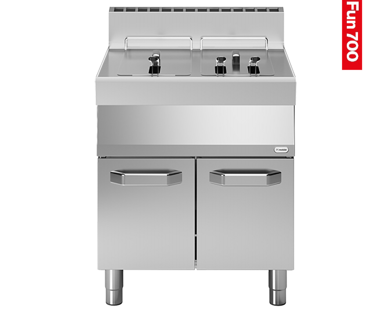 Fritteuse 2x 13L Modular - Erdgas - 70x70x99cm