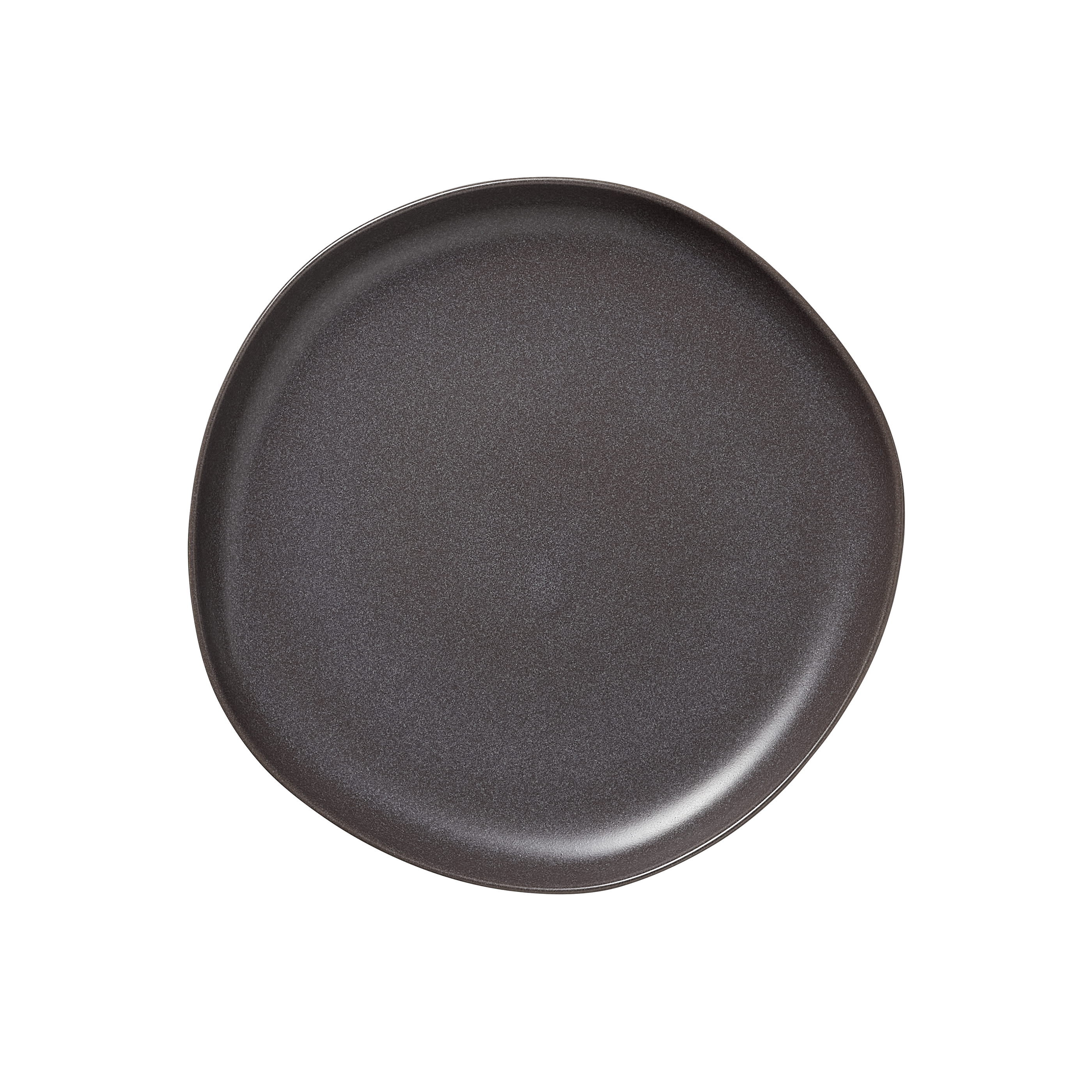 Bordenset ROCKZZERO, plat, Ø 28 cm, steengrijs, Set van 6 stuks, steengoed