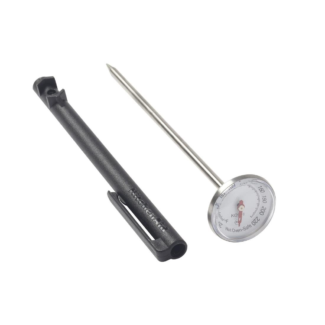 KitchenAid Schnellablese-Fleischthermometer mit Hülle Schwarz 2,54cm