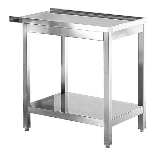 Abfuhr/Ausgang Tisch | Edelstahl | 80cm