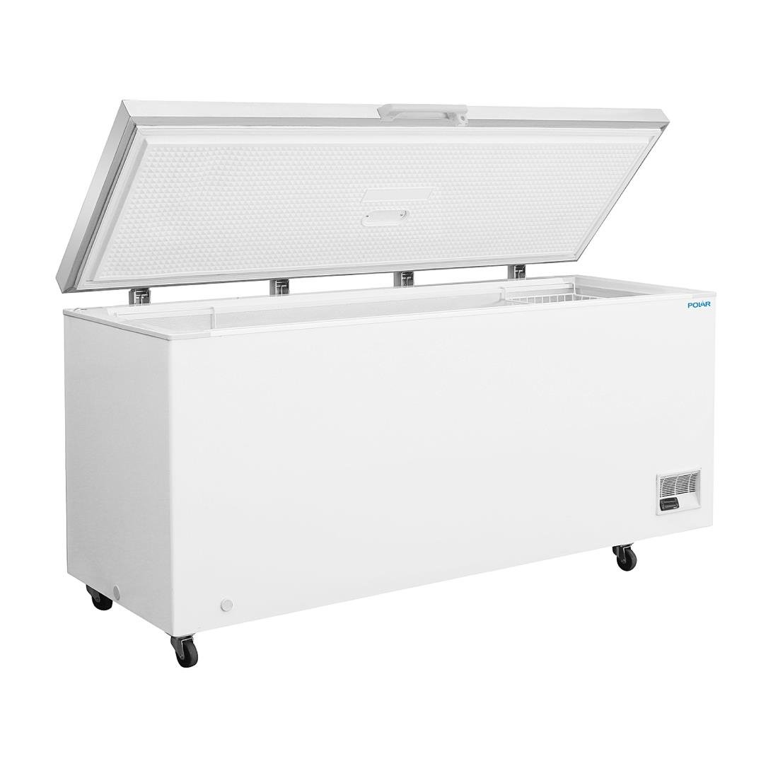 Congélateur coffre avec couvercle inox Polar Série G 581L
