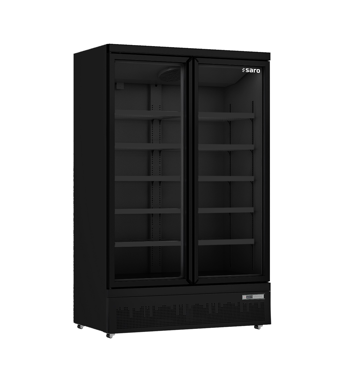 SARO Réfrigérateur, 2 portes vitrées, GTK 1000 PRO - noir