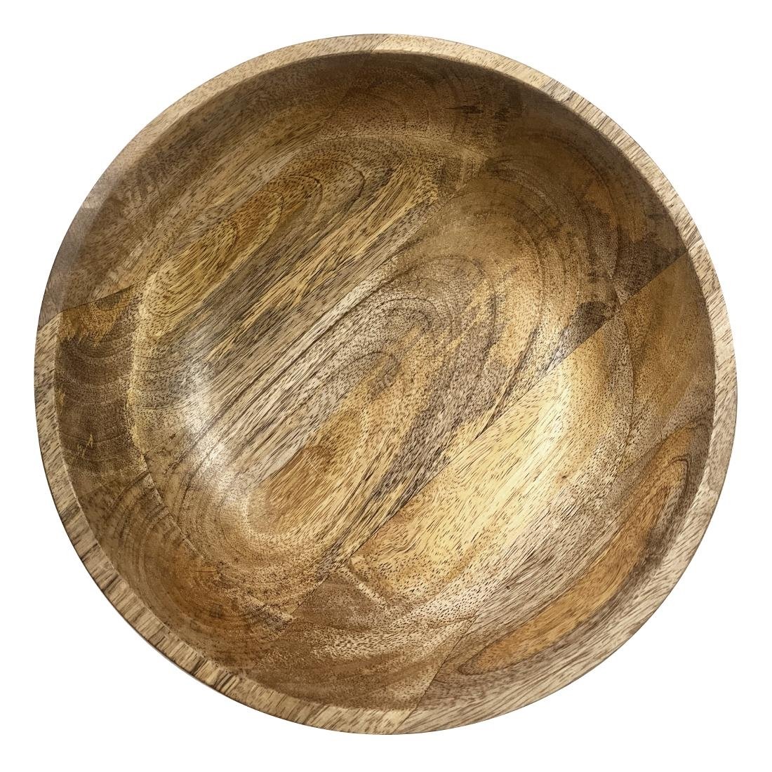 Bol à pied en bois de manguier Olympia 280 mm Bol à pied en bois de manguier Olympia 280 mm
