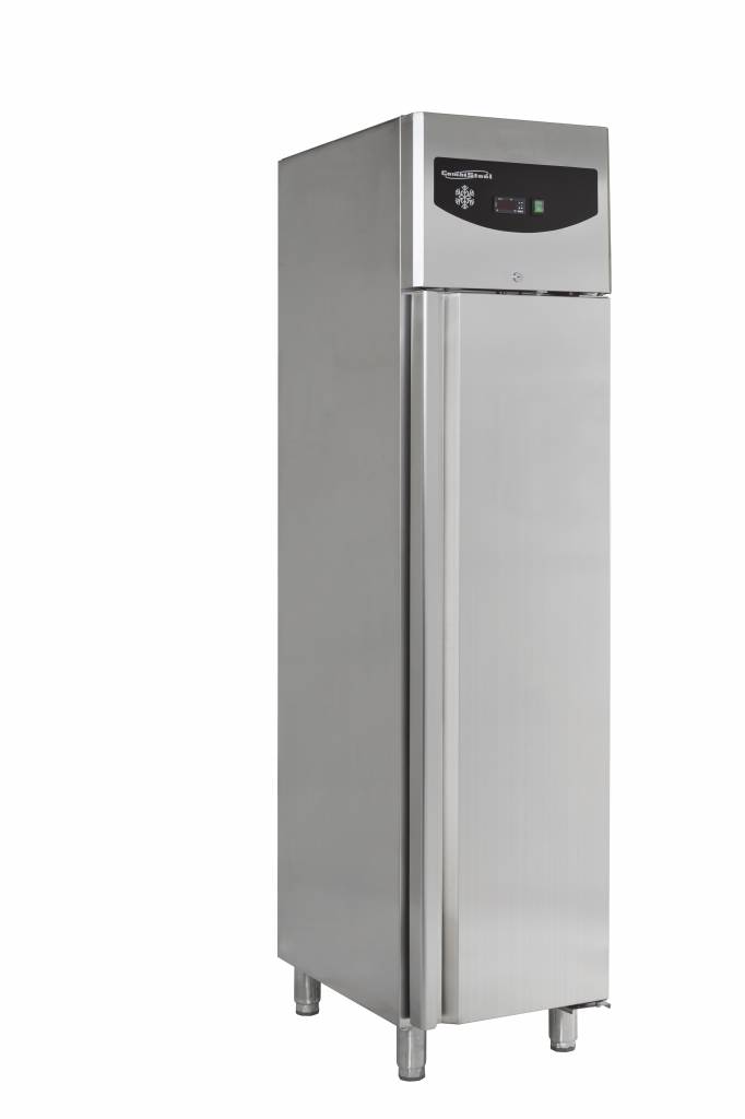 Edelstahl Kühlschrank schmal | 350 Liter |  3 x 1/1 GN | 484x700x(h)2010mm