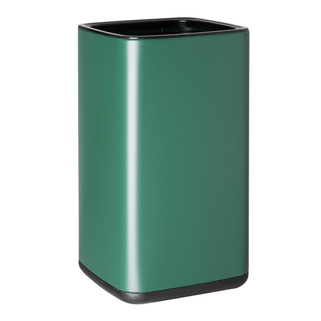 Bolero Quadrat Abfalleimer Grün 10Ltr