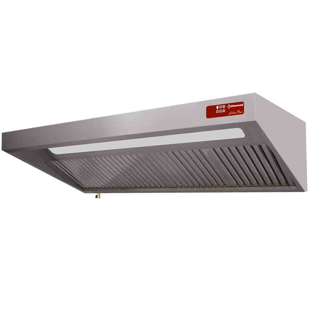 Hotte complète (7/7-1500 M3/h) 120 Pa - Eclairage - Variateur, - 2 Filtres - 900x(h)460mm - Choix de 4 tailles