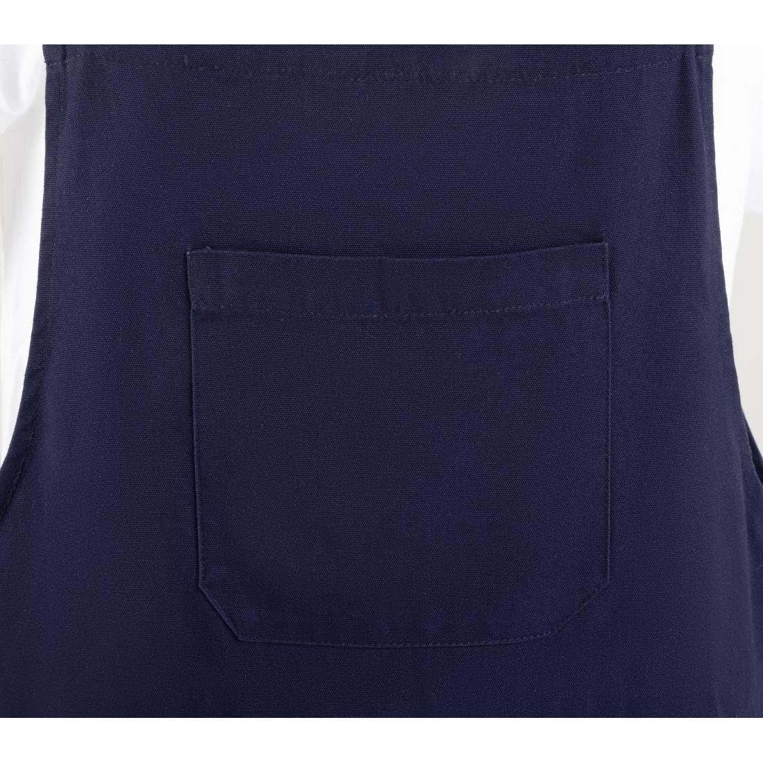 Salopette à plastron et bretelles en toile de coton Southside bleu marine L Salopette à plastron et bretelles en toile de coton Southside bleu marine L