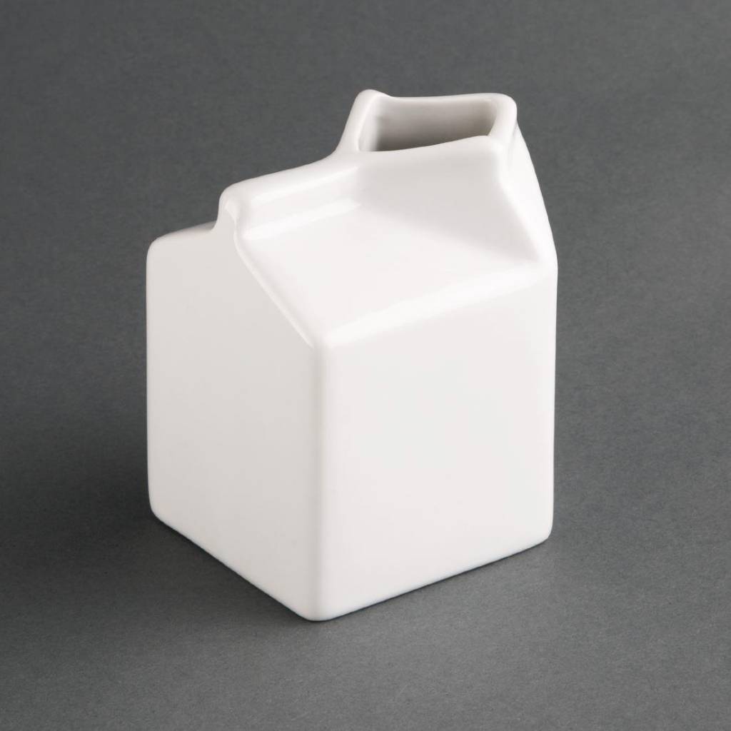 Milchkännchen als Milchpackung | 6 Stück | 14cl | Porzellan