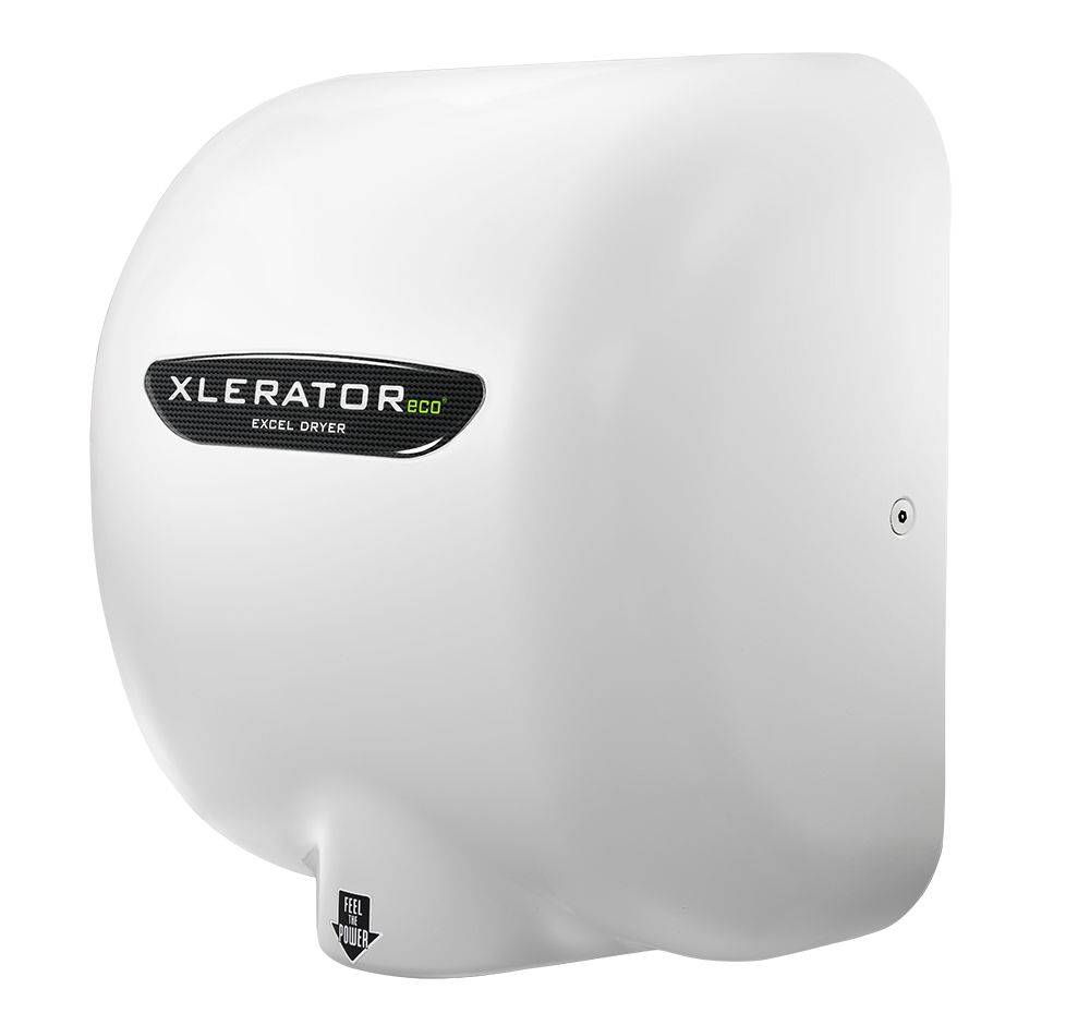 Xlerator Händetrockner Eco Weiß | Energiesparend | 12 Sek | 500W | Umweltfreundlich