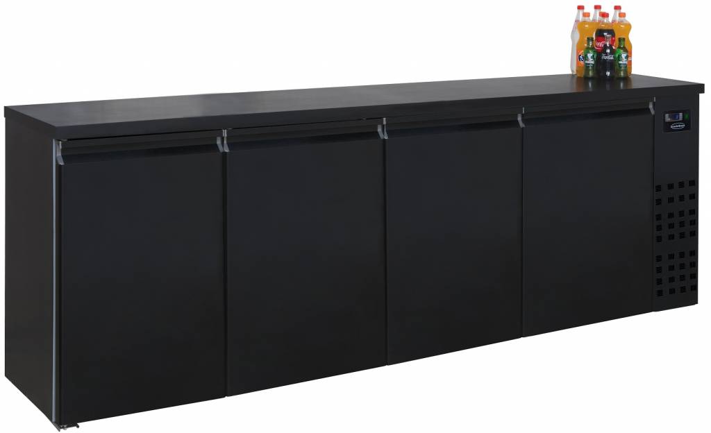 Réfrigérateur de Bar | Noir | 4 Portes | 680 Litres | 2490x550x(H)950mm
