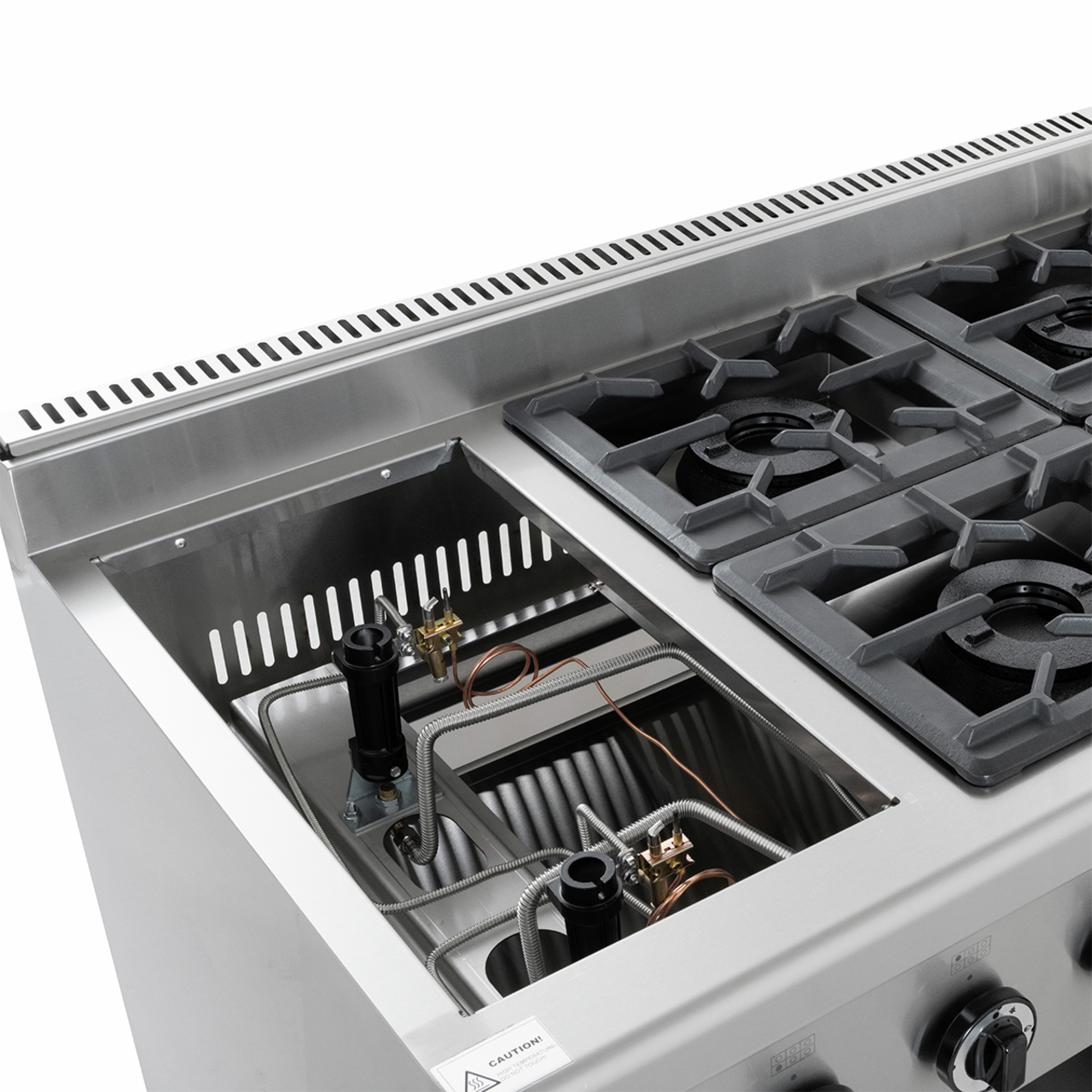Gasfornuis ECO met open onderstel - 43,2 kW - 6 branders