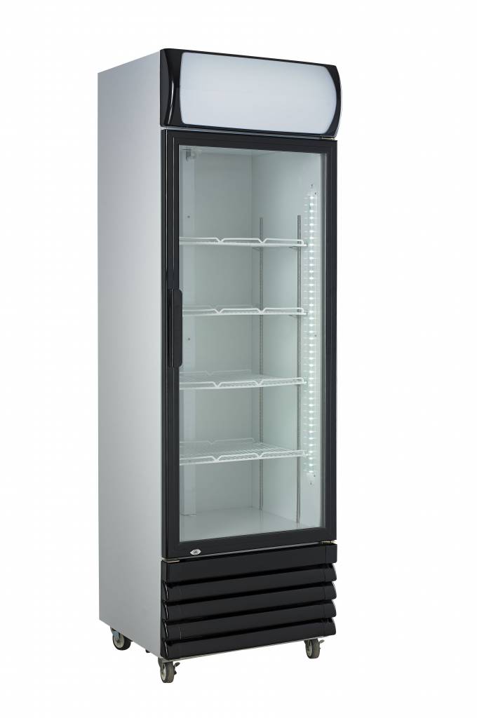 Kühlschrank weiß | 1 Glastür | 610x610x(h)1973mm | FCU-370