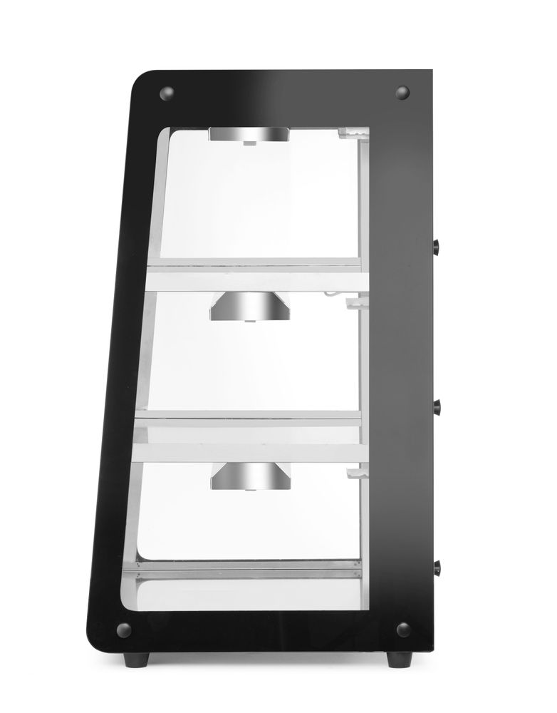 Beheiztes Thekendisplay - Schwarz - 220-240V/500W - 472x447x(H)775mm