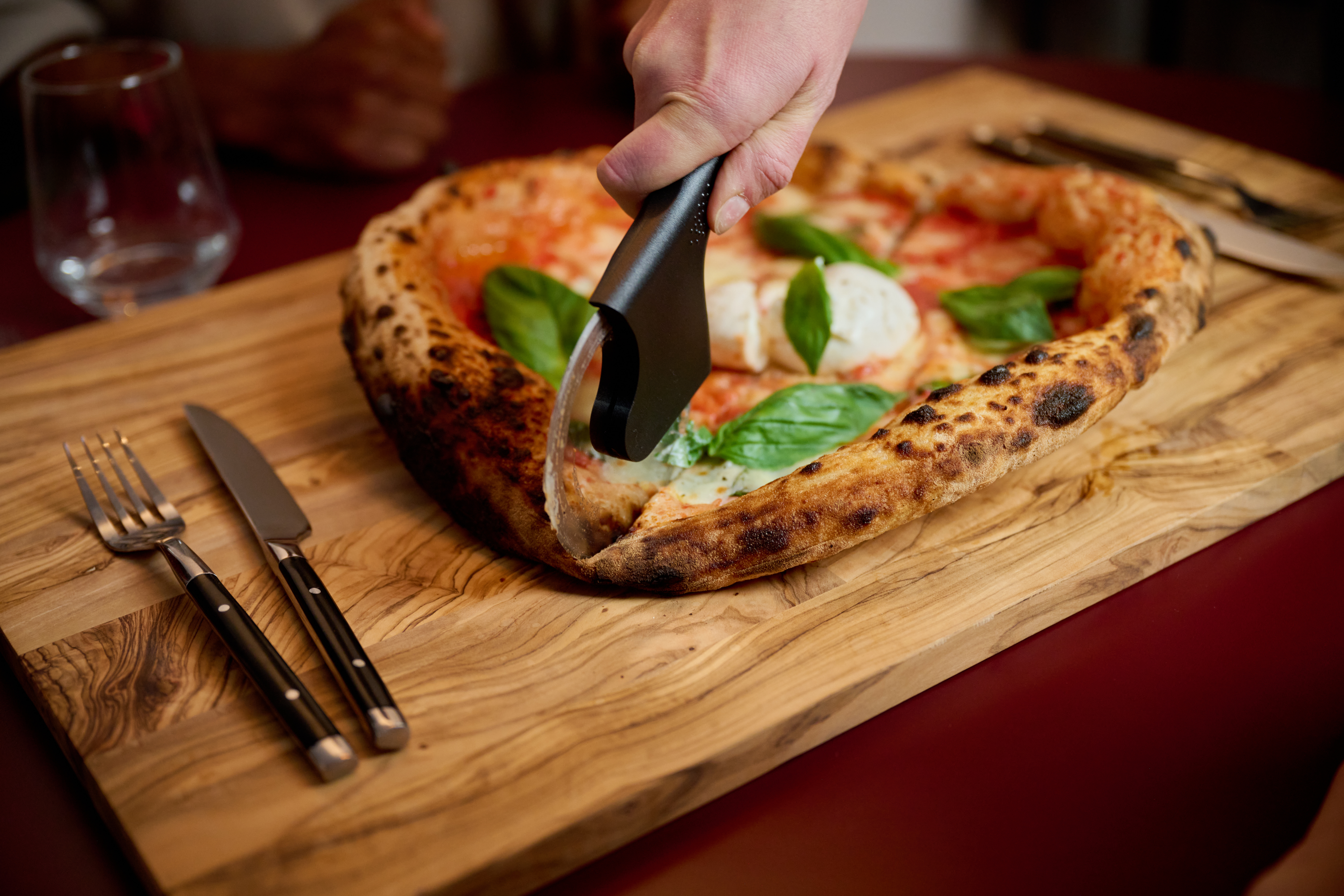 Pizzasnijder LET´S COOK, 22 cm, Ø 9 cm, roestvrij staal, polypropyleen