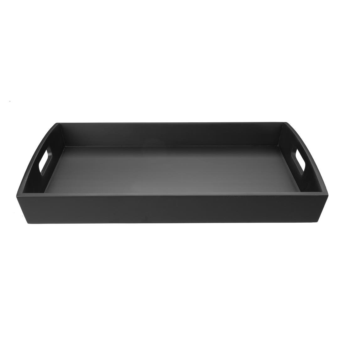 Olympia bamboe zwart groot dienblad - 510x350x70mm