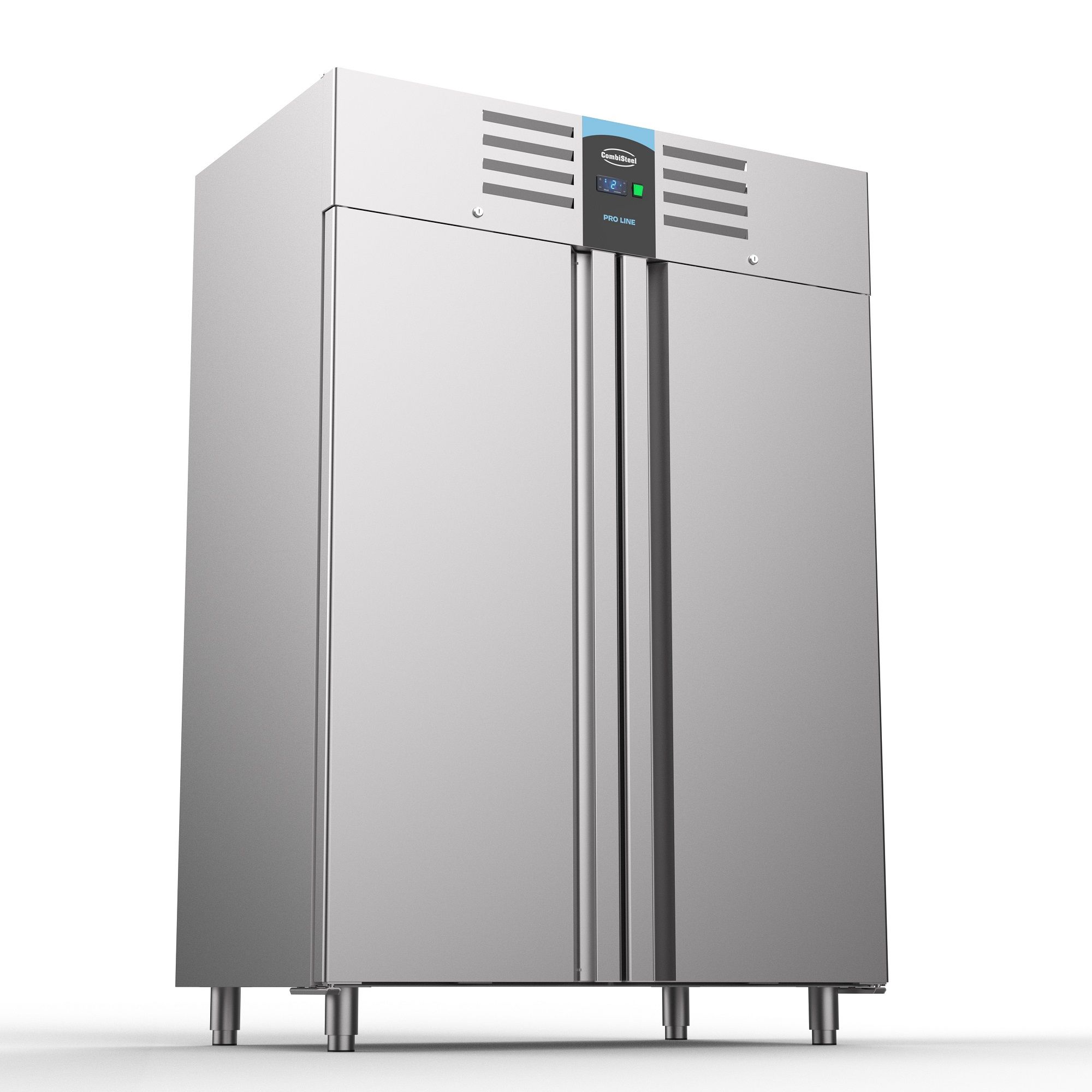 Congélateur en acier inoxydable - 1400 litres - circulation d'air - 1400x810x(h)2050mm
