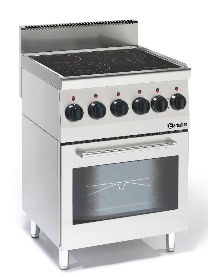 Keramisch fornuis 600 serie | elektrische oven | 4 velden | 600x600x(h)900mm