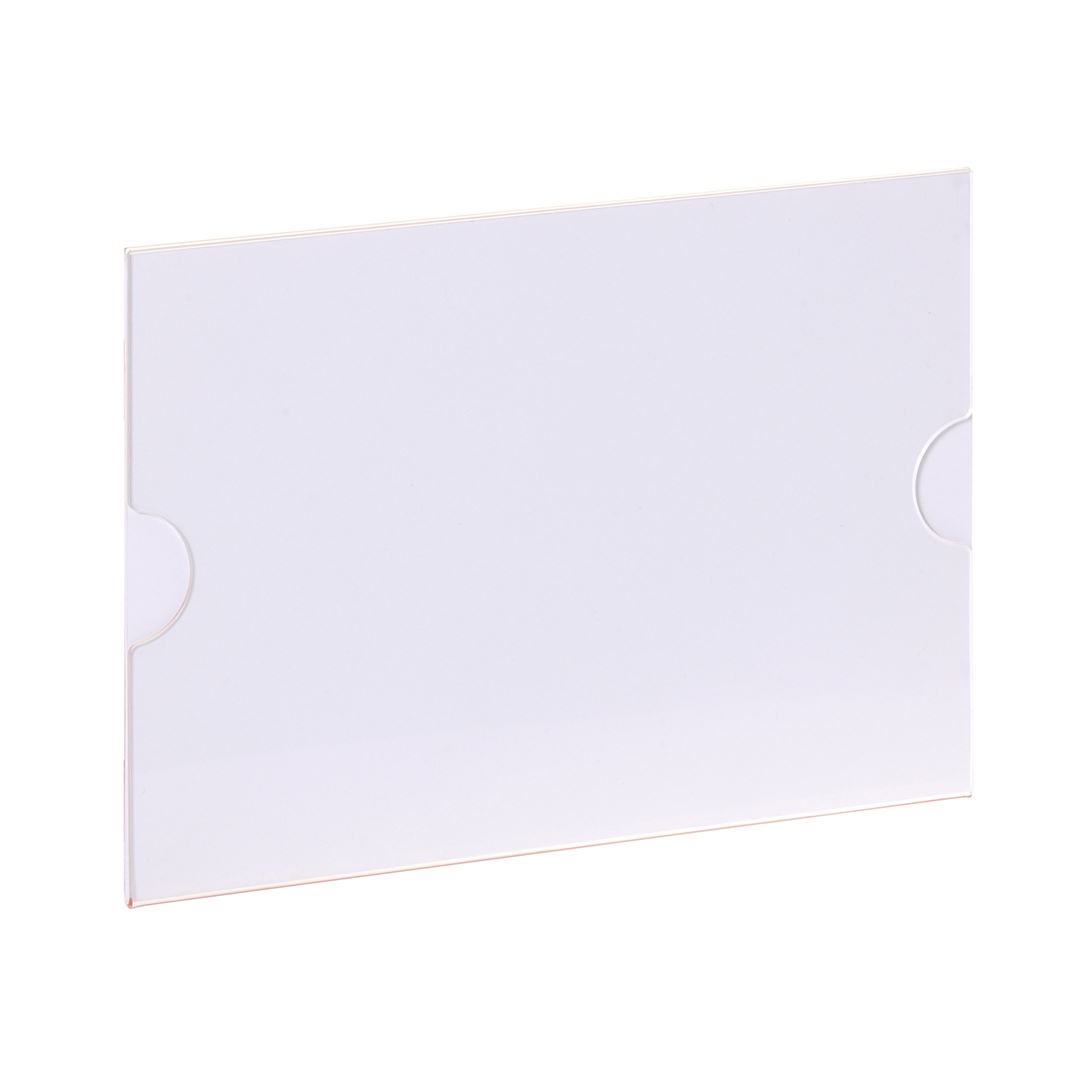 Porte-affiches autocollant européen A4 - Format paysage - Lot de 5