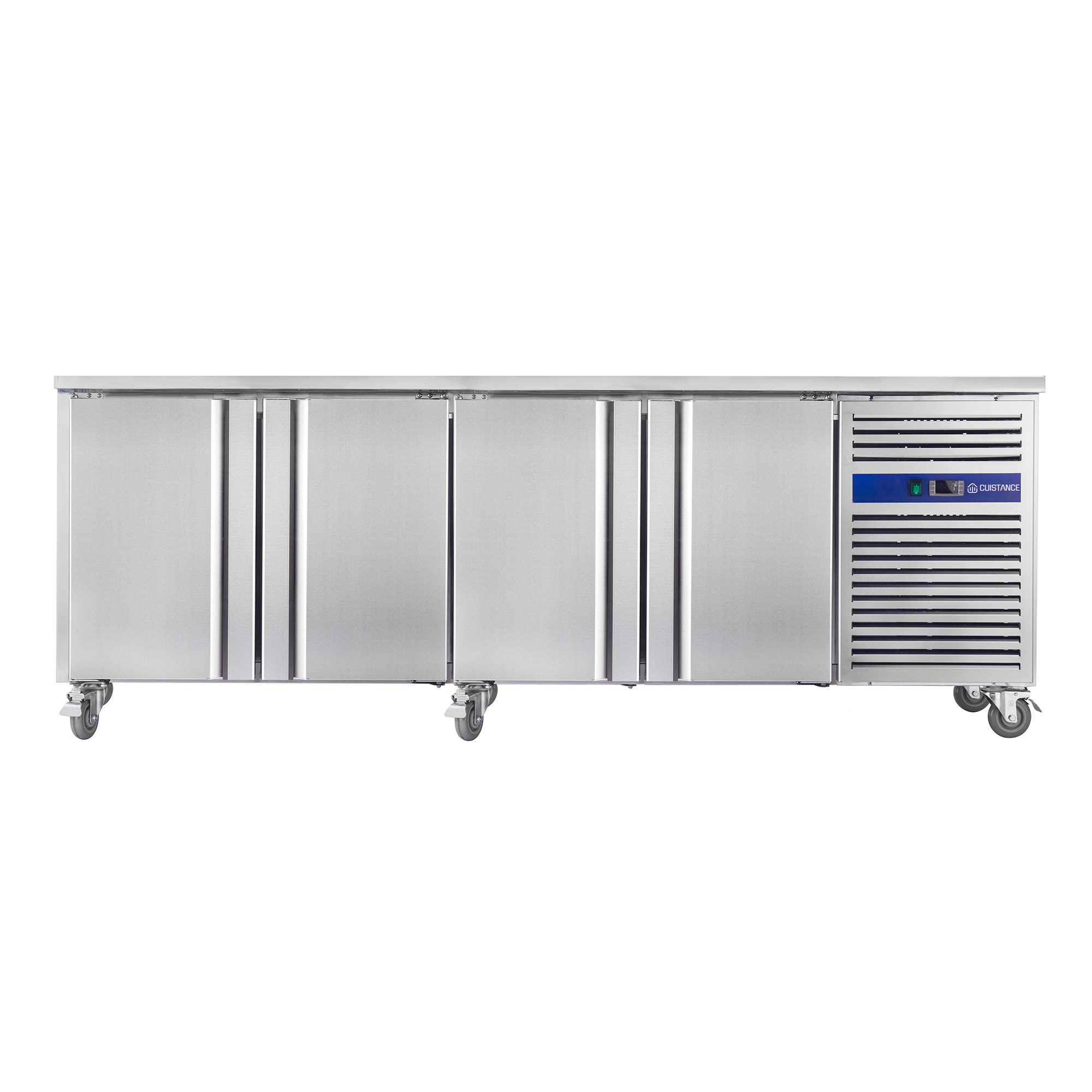 Comptoir Réfrigérée Inox| - 2 +8°C | L 2230x P700x Hauteur 850mm/950mm | GN1/1